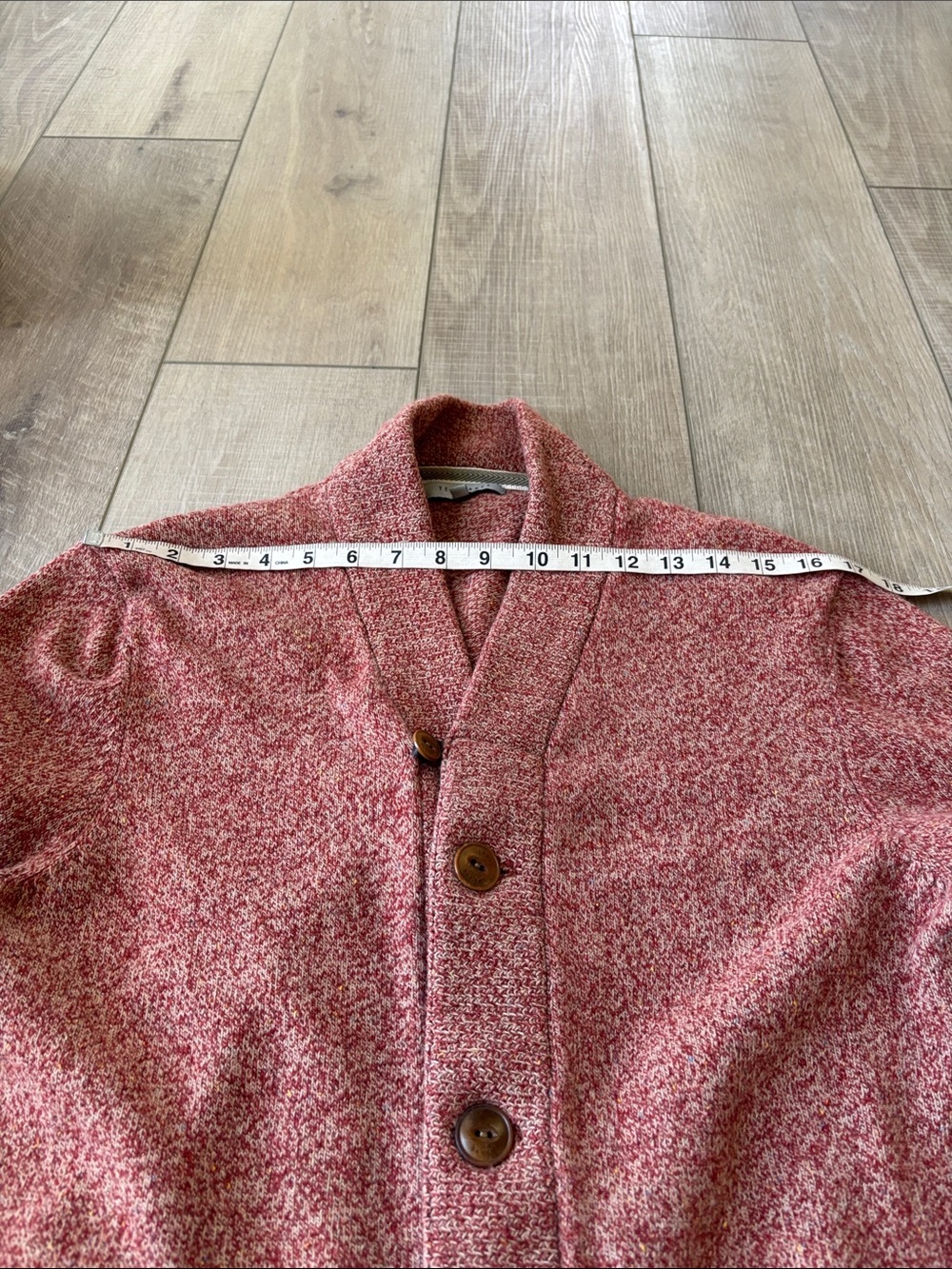 TED BAKER Red/Rust Button Front Cardigan Sweater - Picture 7 of 12